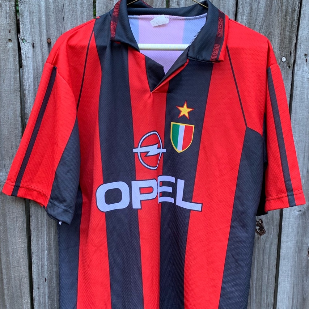MEN’S REPLICA AC MILAN SOCCER JERSEY.